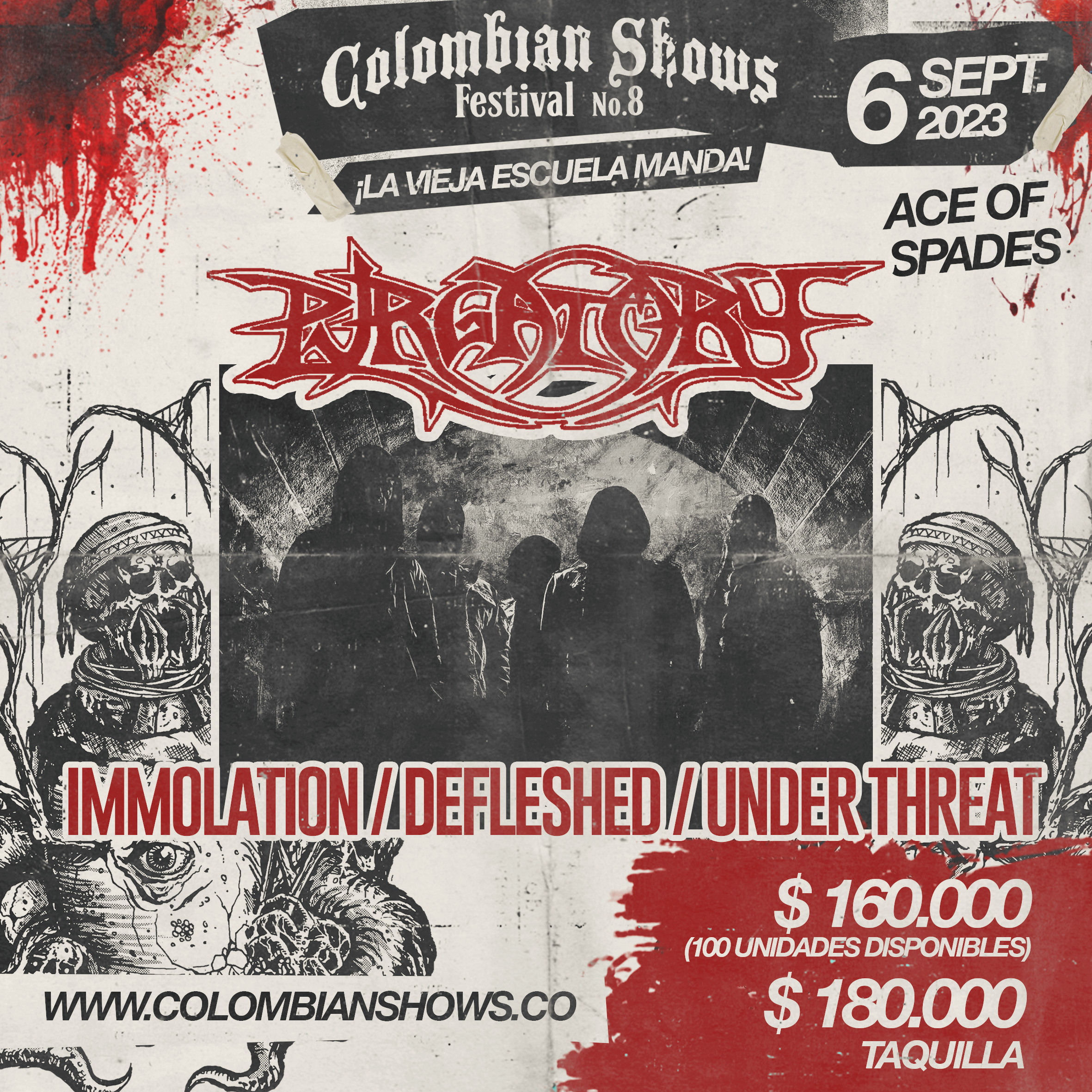 Colombian Shows Fest No 08 "Immolation,Defleshed,Purgatory,Under Threat". @ 6/9/23 Bog,Co - Imagen 4