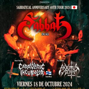 SABBAT + CADAVERIC INCUBATOR @ Cali 18 Oct 2024 (Discoteca PRAGA)