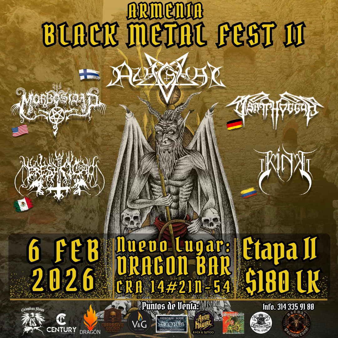 Armenia Black Metal Fest 02 @ Armenia, viernes 06 Feb 2026